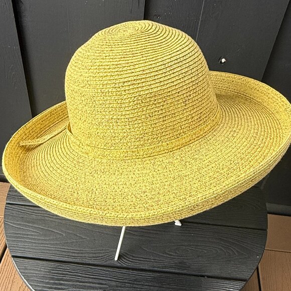 NWOT San Diego Hat Company Wide Brim Yellow Hat - Picture 4 of 9